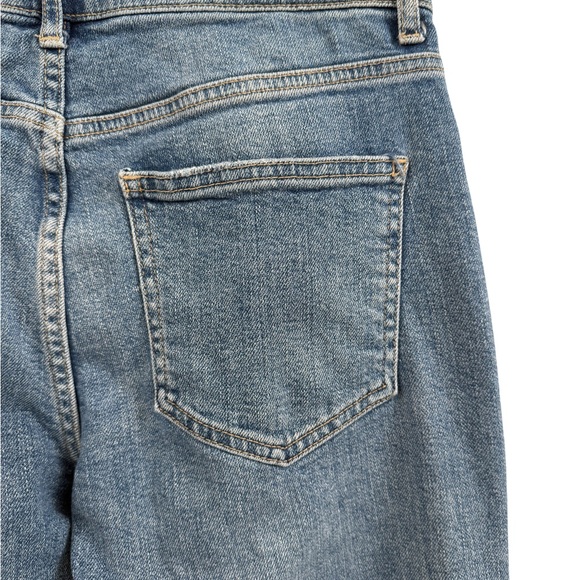 Free People Vintage Straight Leg Blue Jeans - Picture 4 of 10